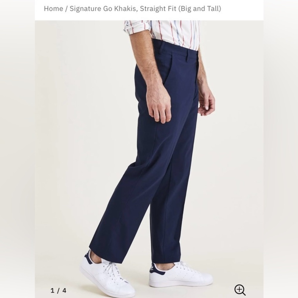 Dockers Khakis Pant NEW - 48x32 Navy
